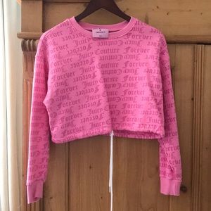 Pink Juicy Couture x Forever 21 Cropped Sweater